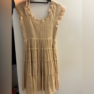 By together tan mini dress